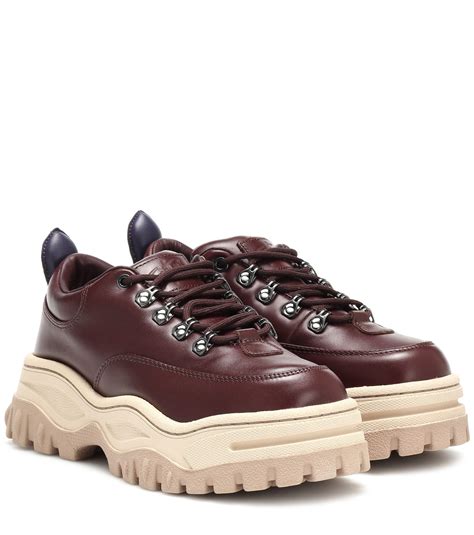 brown platform sneakers women's